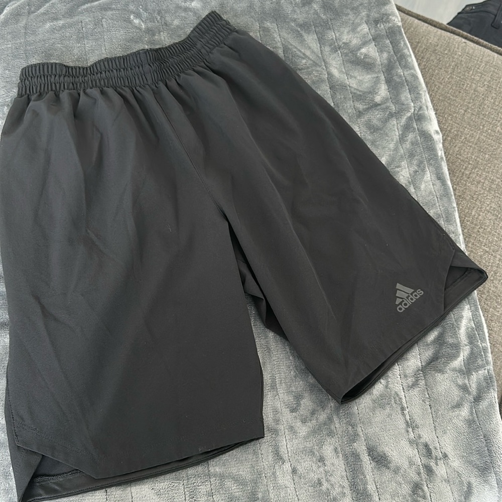 Adidas men’s athletic black shorts size S